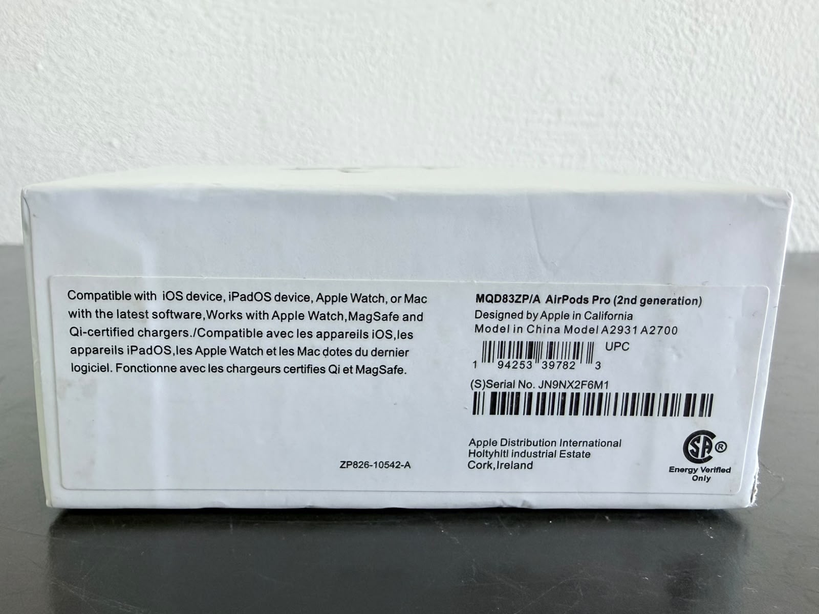 Apple AirPods Pro 2ª generación Con Estuche De Carga USB-C Blanco (Nuevo con caja abierta)