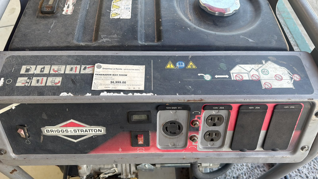 Generador Briggs & Stratton G5000 – 5000W | Gasolina | 120V/240V