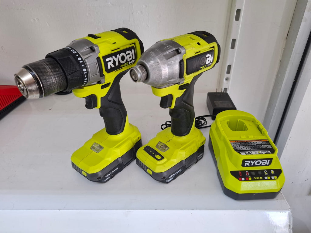KIT TALADROS INALAMBRICOS RYOBI ONE+ BRUSHLESS