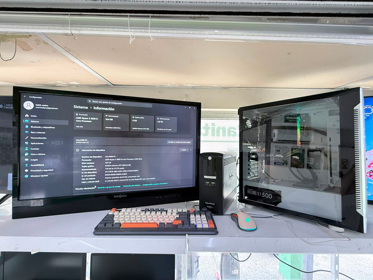 PC Gamer AMD Ryzen 5 3600 + GTX 1660 6GB – 16GB RAM