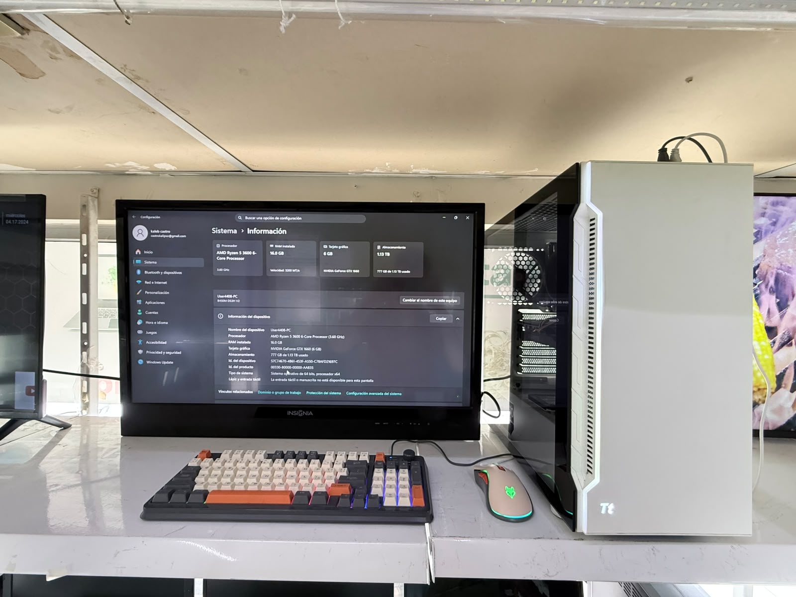 PC Gamer AMD Ryzen 5 3600 + GTX 1660 6GB – 16GB RAM