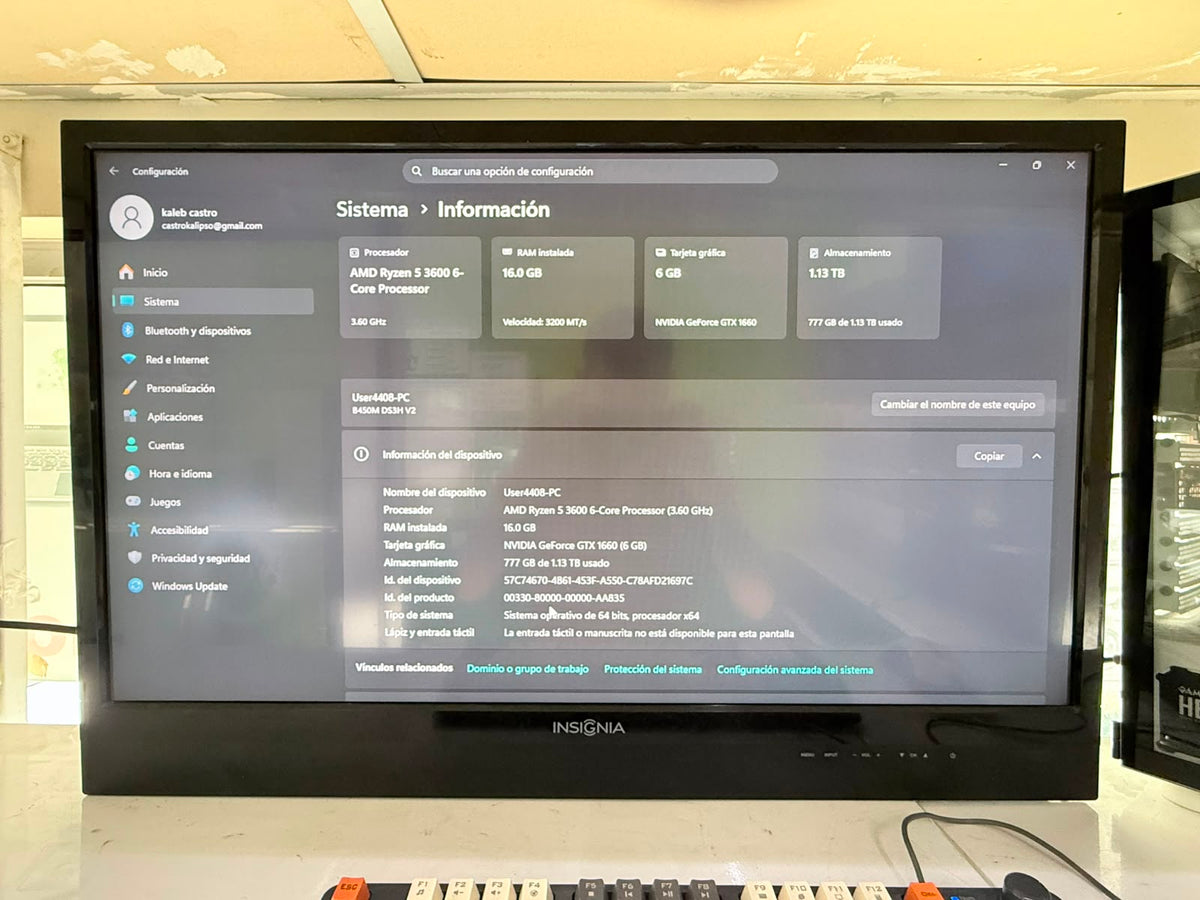 PC Gamer AMD Ryzen 5 3600 + GTX 1660 6GB – 16GB RAM